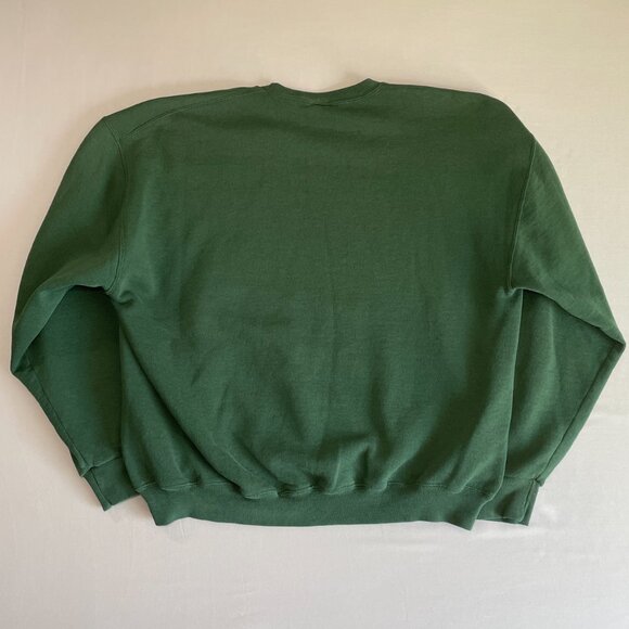 VINTAGE Russell Kearney Catholic Sweatshirt Green | Yellow Embroidery | Mens XL - Picture 2 of 8